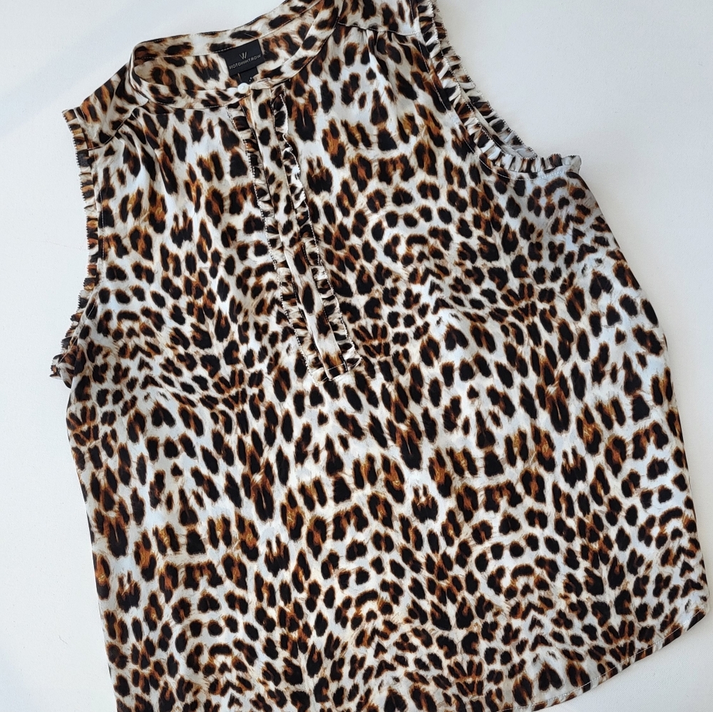 Animal Print Sleeveless Top